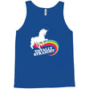 totally straight funny rainbow unicorn gay pride novelty fashion Tank Top