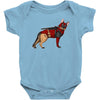 dead shepherd Baby Bodysuit