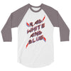 rad white and blue 3/4 Sleeve Shirt