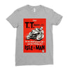 vintage tt race poster, ideal gift or birthday present Ladies Fitted T-Shirt