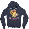 pizza my heart (2) Zipper Hoodie