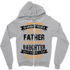 Super Cool Father Of A Freaking Awesome Daughter Zipper Hoodie