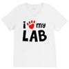 i love my lab labrador V-Neck Tee
