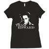 twilight  bella jacob edward film  fun Ladies Fitted T-Shirt