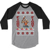 ugly sweater fight christmas t shirts 3/4 Sleeve Shirt