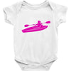 kayak chick Baby Bodysuit