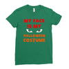 my face is my halloween Ladies Fitted T-Shirt