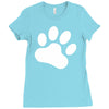 paw sticker vinyl decal Ladies Fitted T-Shirt