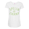 spelin chanp best trending Maternity Scoop Neck T-shirt