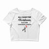 all i want for christmas is a cure carcinoid cancer Crop Top