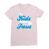 my kids have paws Ladies Fitted T-Shirt