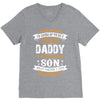 Super Cool Daddy Of A Freaking Awesome Son V-Neck Tee