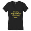 cleverly disqused as a respon Women's V-Neck T-Shirt