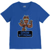 groot grow strong galaxy gym fitness mashup V-Neck Tee