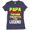 papa the man the myth the legend 2 Ladies Fitted T-Shirt