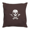 rock skull Throw Pillow