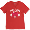 this girl loves drag racing V-Neck Tee
