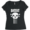 bassist skull Women's Triblend Scoop T-shirt