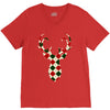 christmas deer V-Neck Tee