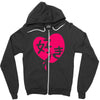 kawaii suki cute heart tee japanese kanji Zipper Hoodie