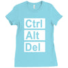 control alt delete Ladies Fitted T-Shirt