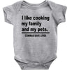 i like cooking Baby Bodysuit