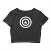 capitan america sticker vinyl decal Crop Top