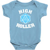 high roller 20 sided die Baby Onesie
