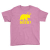 beer t shirt bear plus deer funny tee drinking college humor party shi Youth Tee