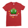 Final Space Chookity with Stars Ladies Fitted T-Shirt
