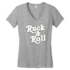 ruck and roll Women's V-Neck T-Shirt