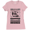 Never Underestimate A Granddad With An Engineer Degree Ladies Fitted T-Shirt