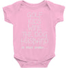 golf wine the dog priorities Baby Onesie