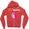 She Wants D - Dunkin Donuts Zipper Hoodie
