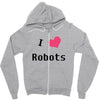 i love robots Zipper Hoodie