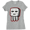 minecraft ghast drawing Ladies Fitted T-Shirt