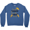 i'm not a widow i'm a wife to a husband with wings Crewneck Sweatshirt