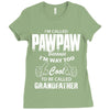 I'm Called Pawpaw Because  I'm Way Too Cool To Be Called Grandfather Ladies Fitted T-Shirt