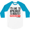 conor mcgregor apologize ufc mma notorious 3/4 Sleeve Shirt