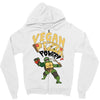 vegan pizza power Zipper Hoodie