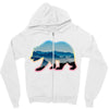 wild bear Zipper Hoodie