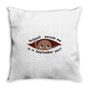 September Peeking Out Baby Boy Throw Pillow