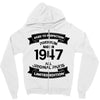 Premium Vintage 1947 Zipper Hoodie