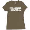 evil genius cleverly disguised Ladies Fitted T-Shirt