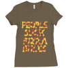 people suck pizza rules Ladies Fitted T-Shirt