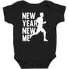 new year, new me running fitness Baby Bodysuit