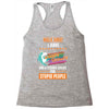 walk away i have anger issues and a serious dislike for stupid people Racerback Tank