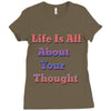 life is all Ladies Fitted T-Shirt