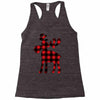 lumberjack reindeer Racerback Tank
