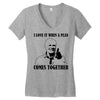 i love it when a plan comes together Women's V-Neck T-Shirt